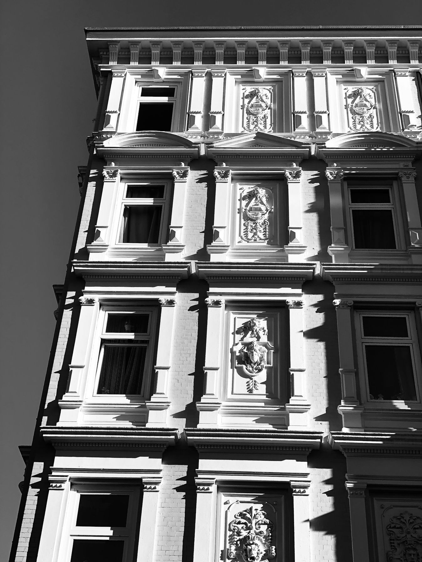 Stuckfassade eines Altbaus